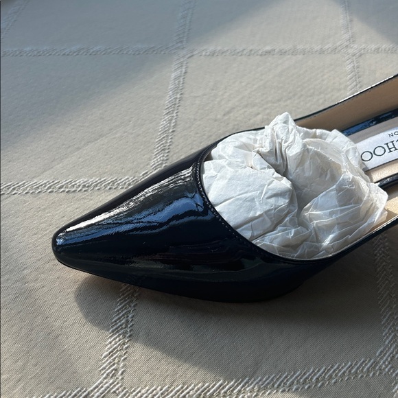 Jimmy Choo Dark Brown Patent Heels - Picture 7 of 8